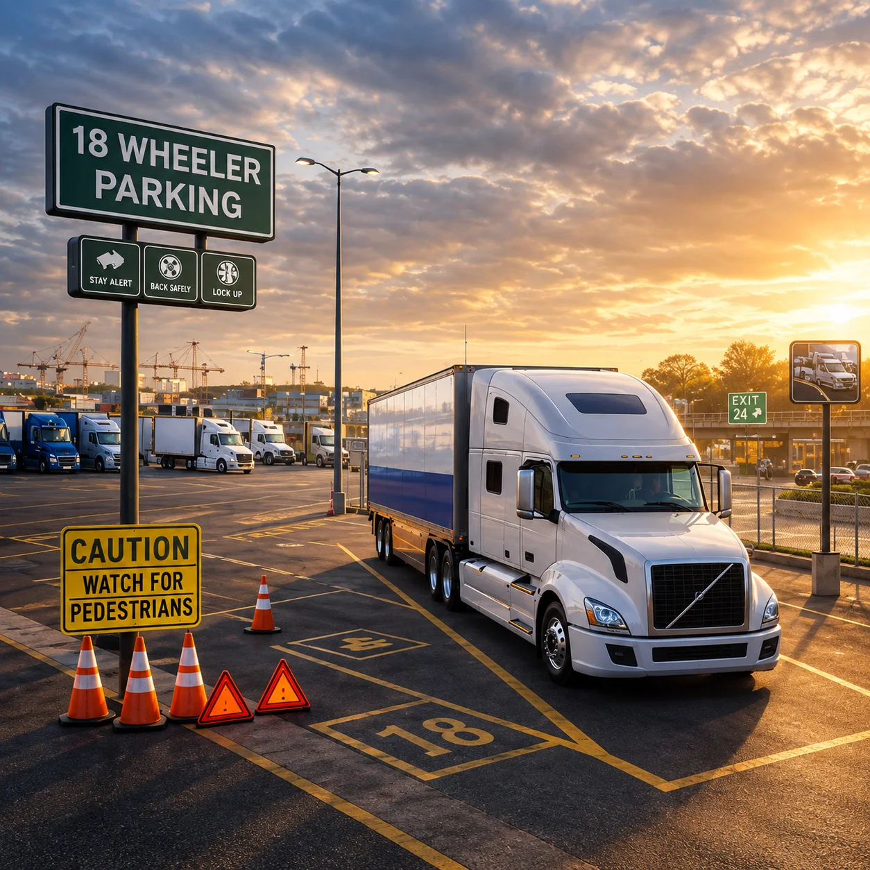 Play 18 Wheeler Truck Parking free online